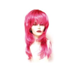 Peluca cabello sintético (fibra) de colores vivos hecha a máquina modelo IR-Estrella rosa de Ireal.